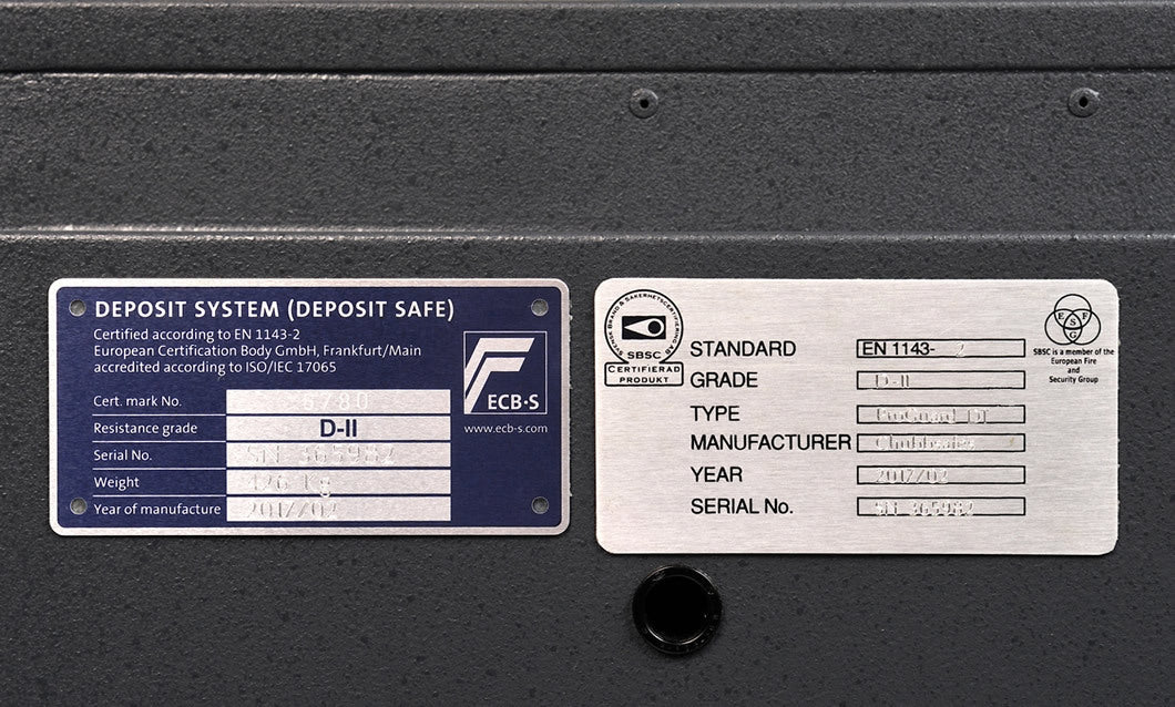Chubbsafes Proguard Deposit Eurograde 2 High-Security Safe