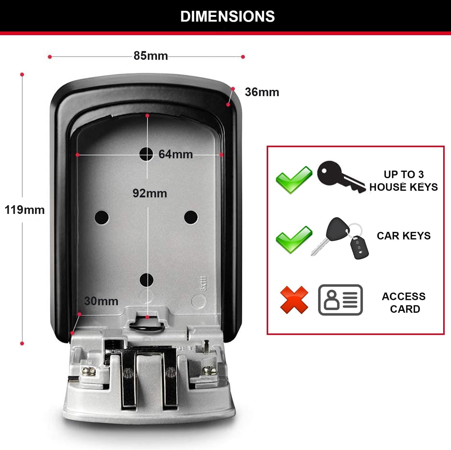 Master Lock High Security Key Safe