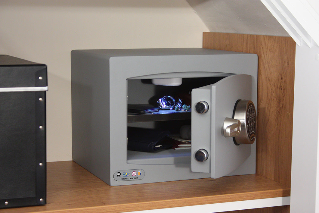 Securikey Mini Vault S2 Gold FR 1 Fireproof Electronic Lock Safe