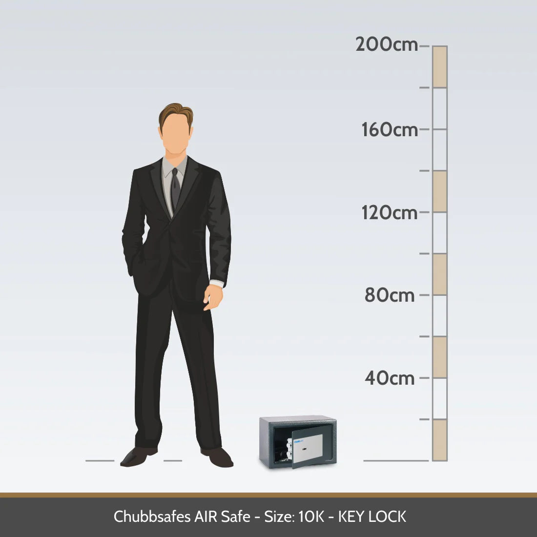 Chubbsafes AIR - Key Lock Home Safe