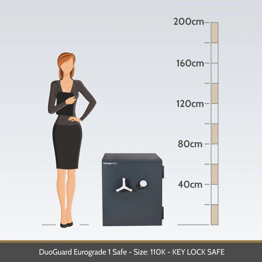Chubbsafes DuoGuard Eurograde 1 High Security Key Lock Safe