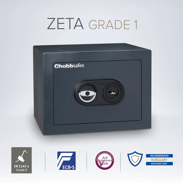 Chubbsafes Zeta Eurograde 1 Key Lock High Security Safe