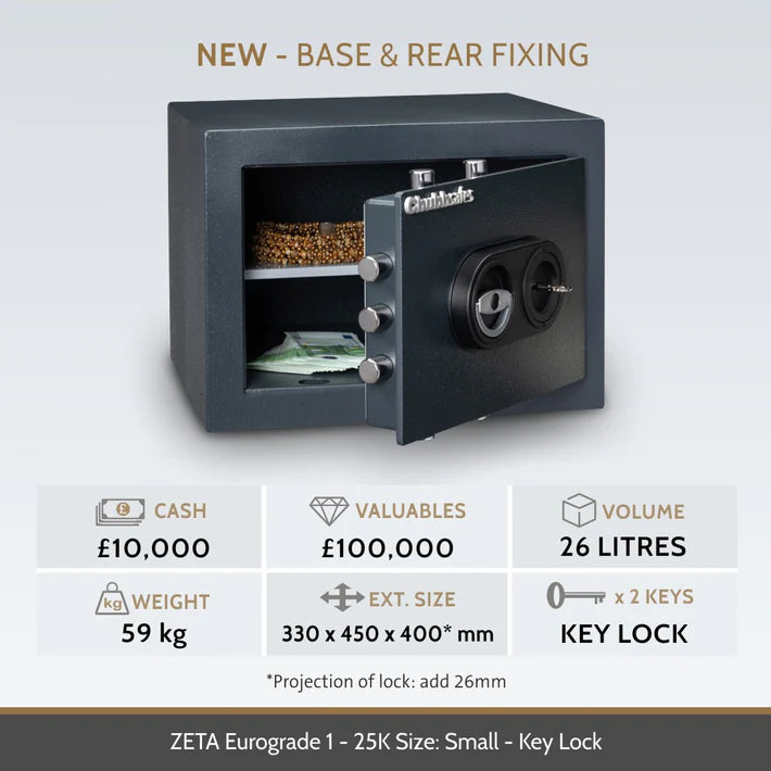 Chubbsafes Zeta Eurograde 1 Key Lock High Security Safe