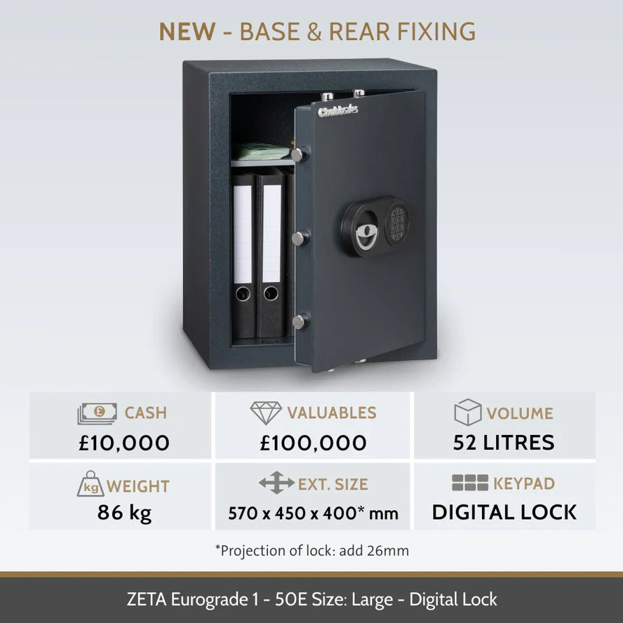 Chubbsafes Zeta Eurograde 1 Electronic Lock High Security Safe