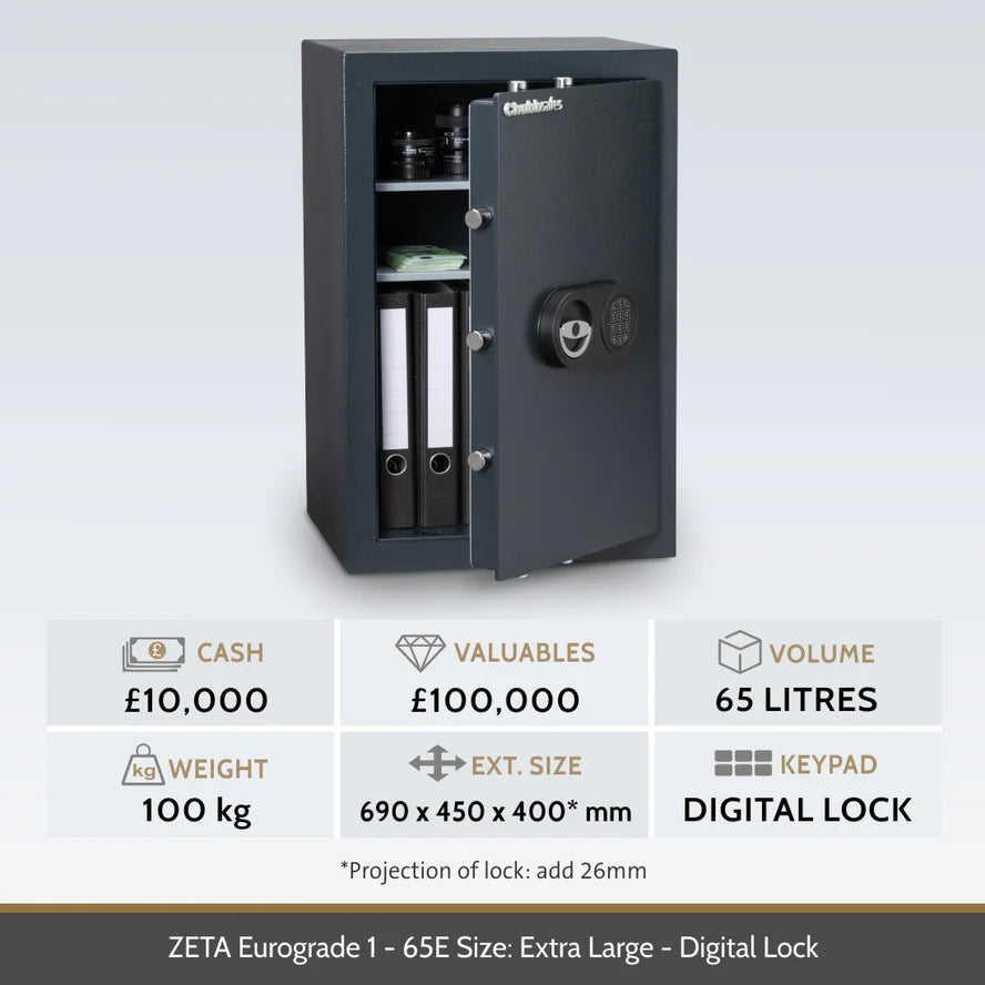Chubbsafes Zeta Eurograde 1 Electronic Lock High Security Safe