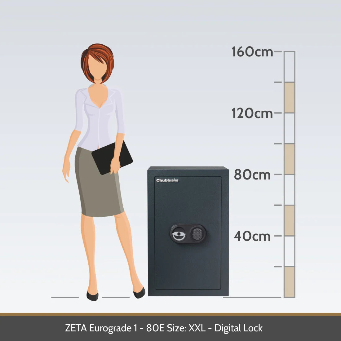Chubbsafes Zeta Eurograde 1 Electronic Lock High Security Safe