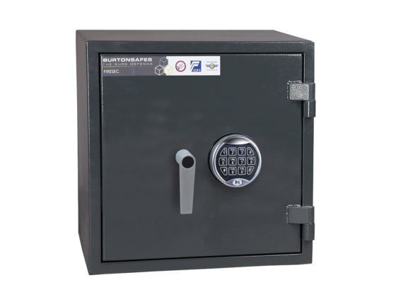 Burton Firesec 10/60 Eurograde 1 Safes - Key & Electronic Lock