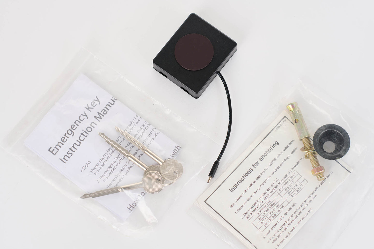 De Raat Metacell Fireproof Fingerprint Lock Security Safe