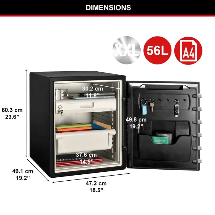 2 Hour Digital Water/Fire Resistant Safe