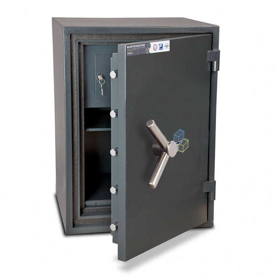 Burton Firesec 10/60 Eurograde 1 Safes - Key & Electronic Lock