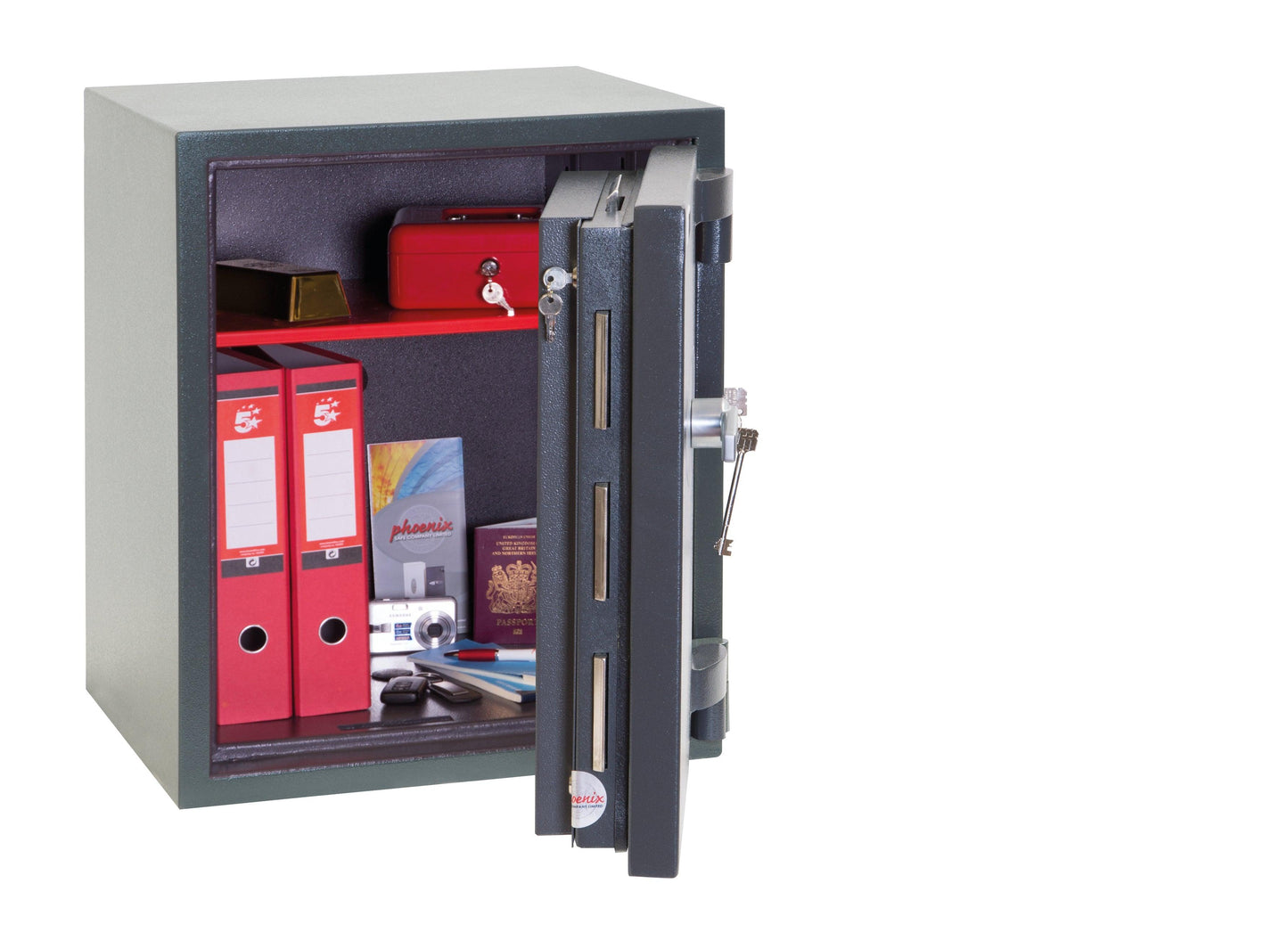 Phoenix Mercury HS2052K Size 2 High Security Euro Grade 2 Safe with Key Lock - Safe Fortress