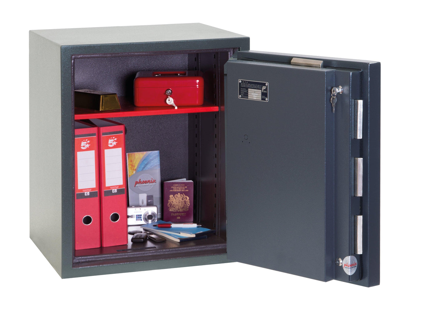 Phoenix Mercury HS2052K Size 2 High Security Euro Grade 2 Safe with Key Lock - Safe Fortress