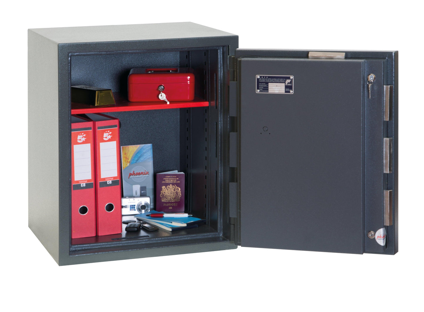 Phoenix Mercury HS2052K Size 2 High Security Euro Grade 2 Safe with Key Lock - Safe Fortress