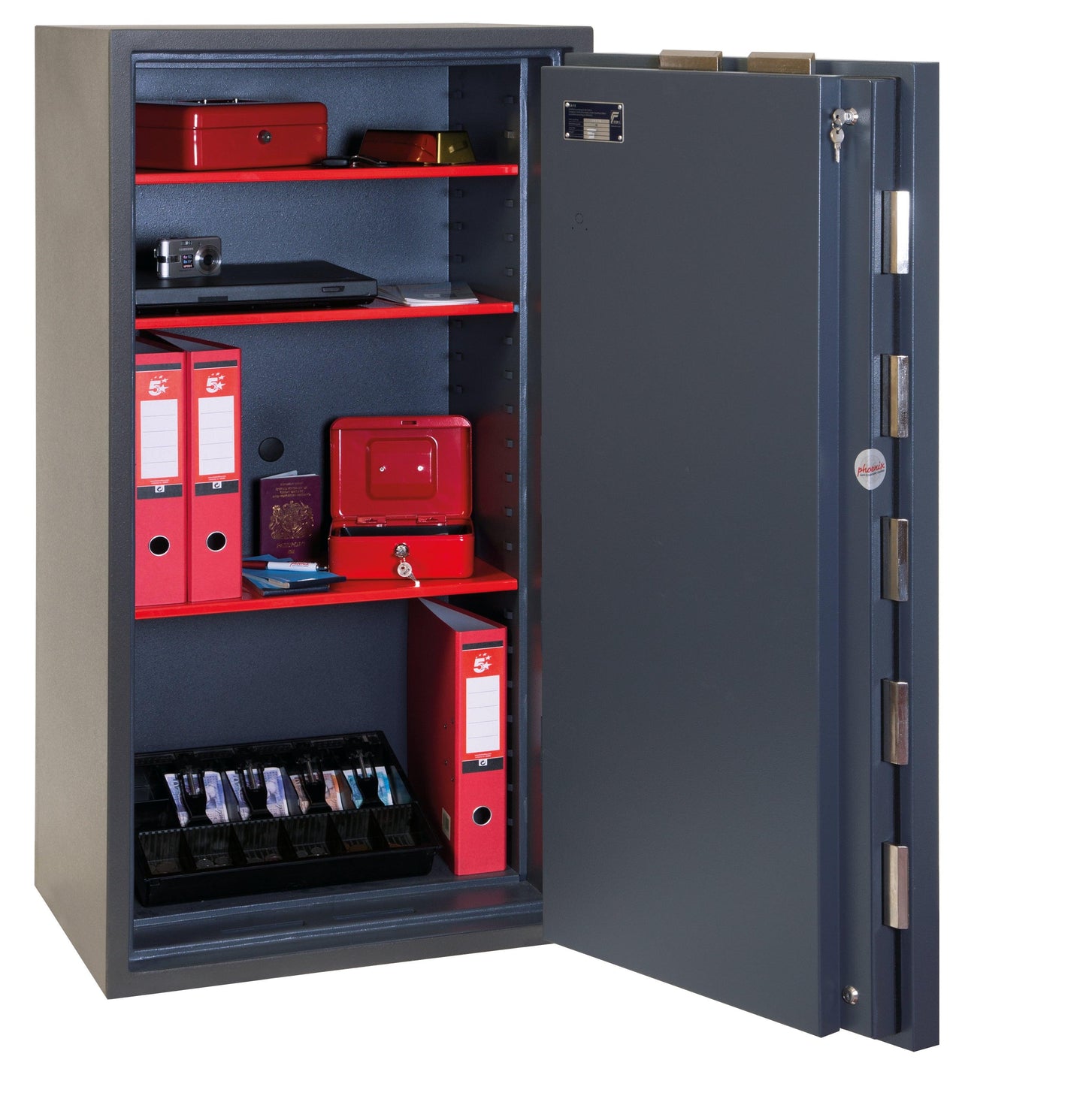 Phoenix Mercury HS2054K Size 4 High Security Euro Grade 2 Safe with Key Lock - Safe Fortress