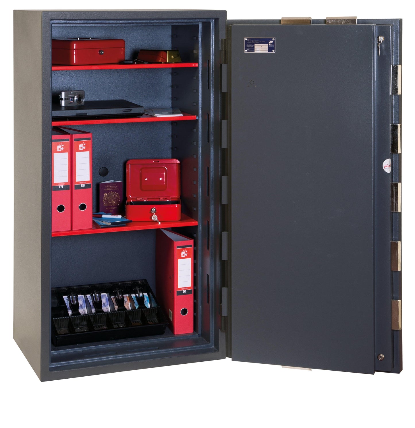 Phoenix Mercury HS2054K Size 4 High Security Euro Grade 2 Safe with Key Lock - Safe Fortress