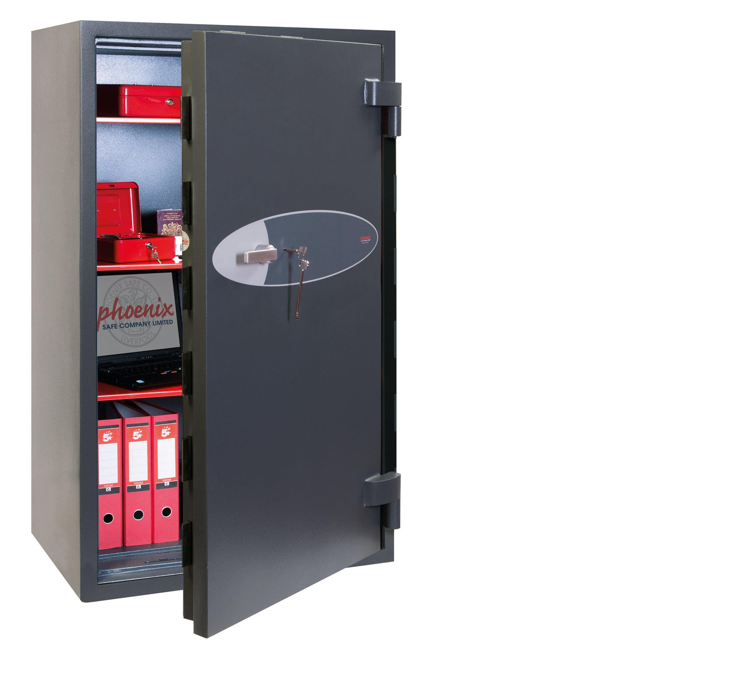 Phoenix Mercury HS2056K Size 6 High Security Euro Grade 2 Safe with Key Lock - Safe Fortress