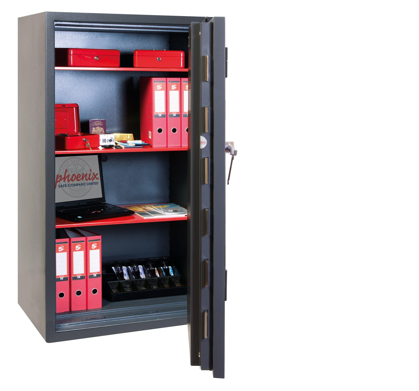 Phoenix Mercury HS2056K Size 6 High Security Euro Grade 2 Safe with Key Lock - Safe Fortress