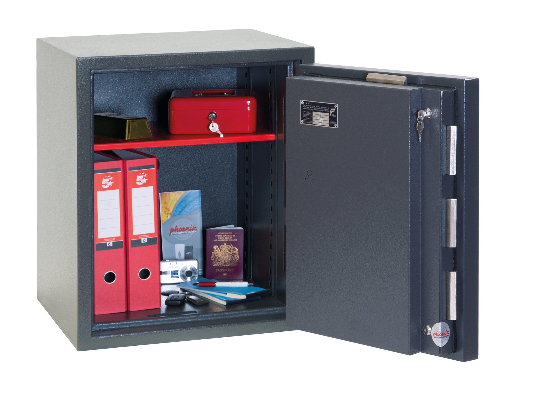Phoenix Elara HS3552K Size 2 High Security Euro Grade 3 Safe with Key Lock - Safe Fortress
