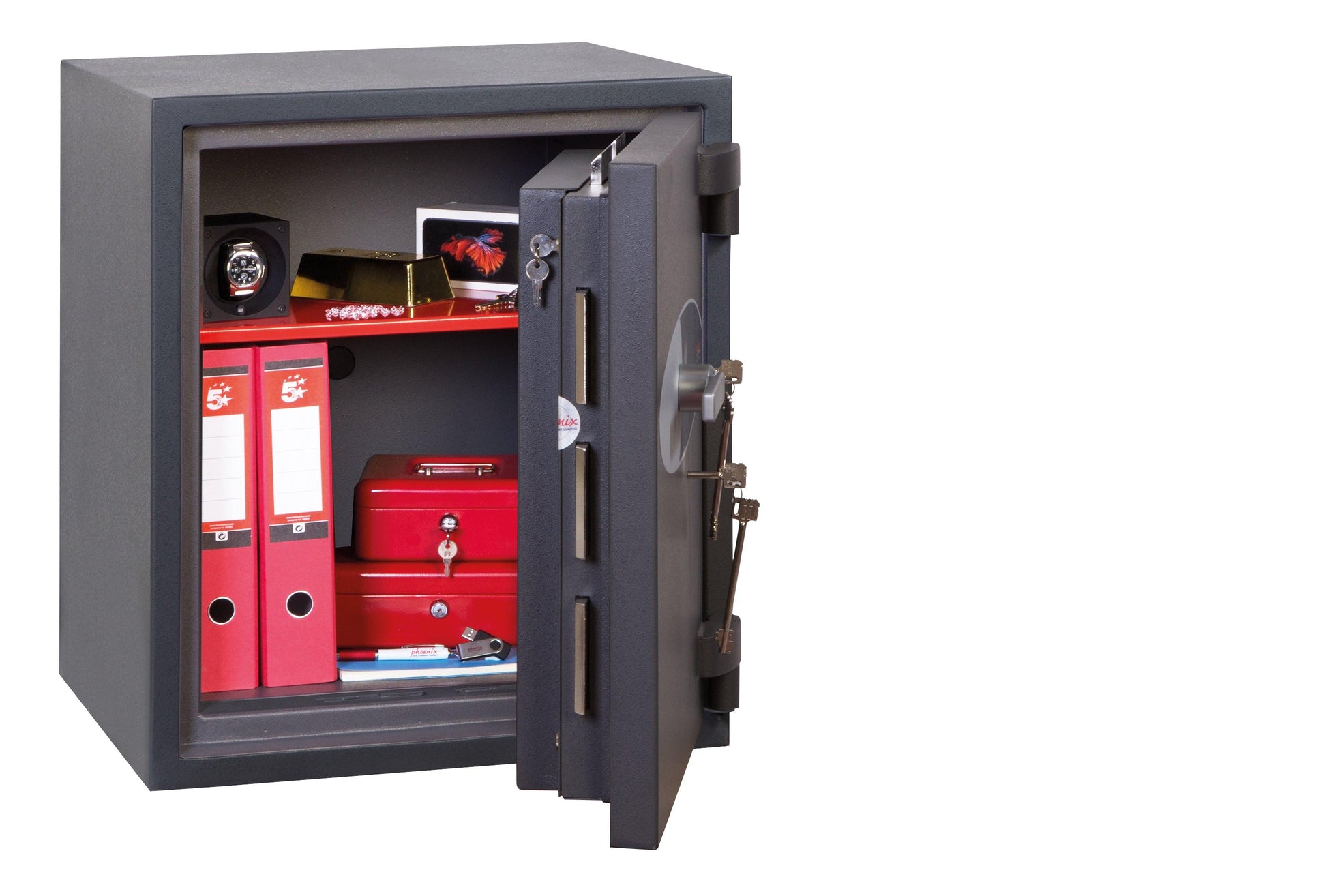Phoenix Planet HS6072K Size 2 High Security Euro Grade 4 Safe with 2 Key Locks - Safe Fortress