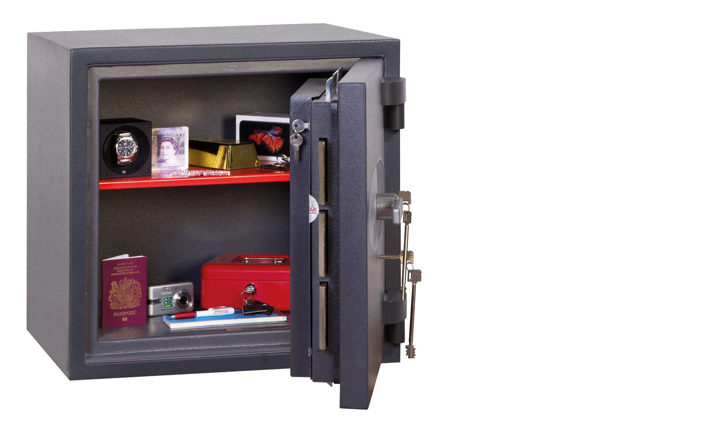 Phoenix Cosmos HS9071K Size 1 High Security Euro Grade 5 Safe with 2 Key Locks - Safe Fortress
