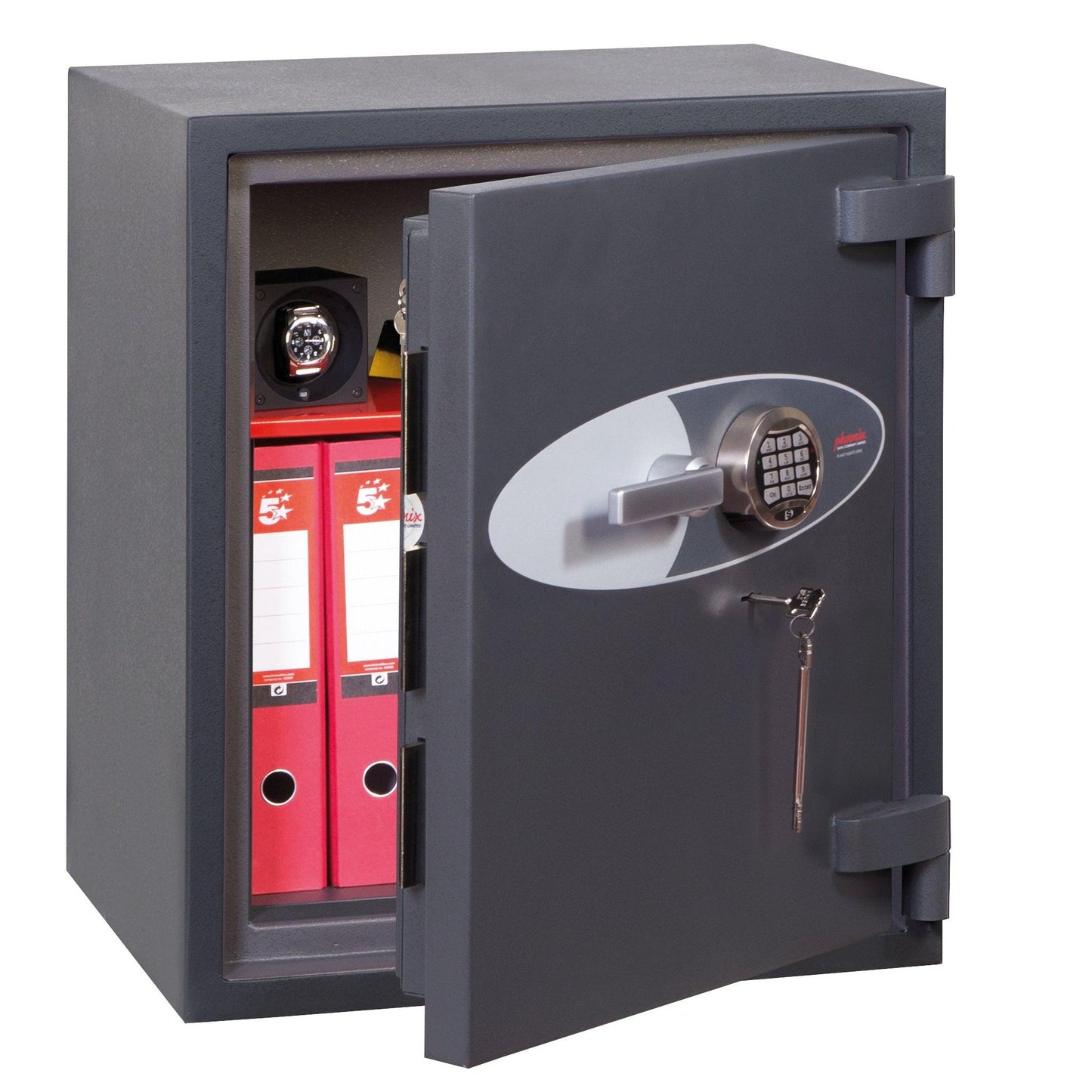 Phoenix Cosmos HS9072E Size 2 High Security Euro Grade 5 Safe with Electronic & Key Lock - Safe Fortress