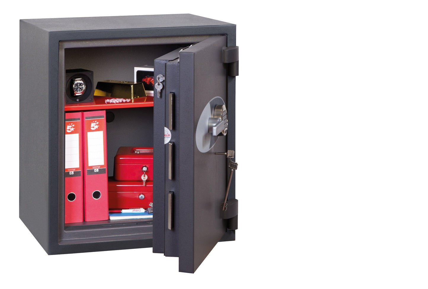 Phoenix Cosmos HS9072E Size 2 High Security Euro Grade 5 Safe with Electronic & Key Lock - Safe Fortress