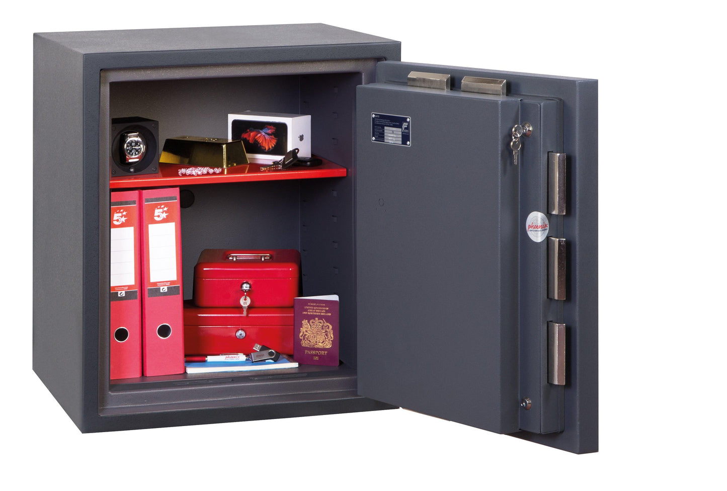 Phoenix Cosmos HS9072E Size 2 High Security Euro Grade 5 Safe with Electronic & Key Lock - Safe Fortress