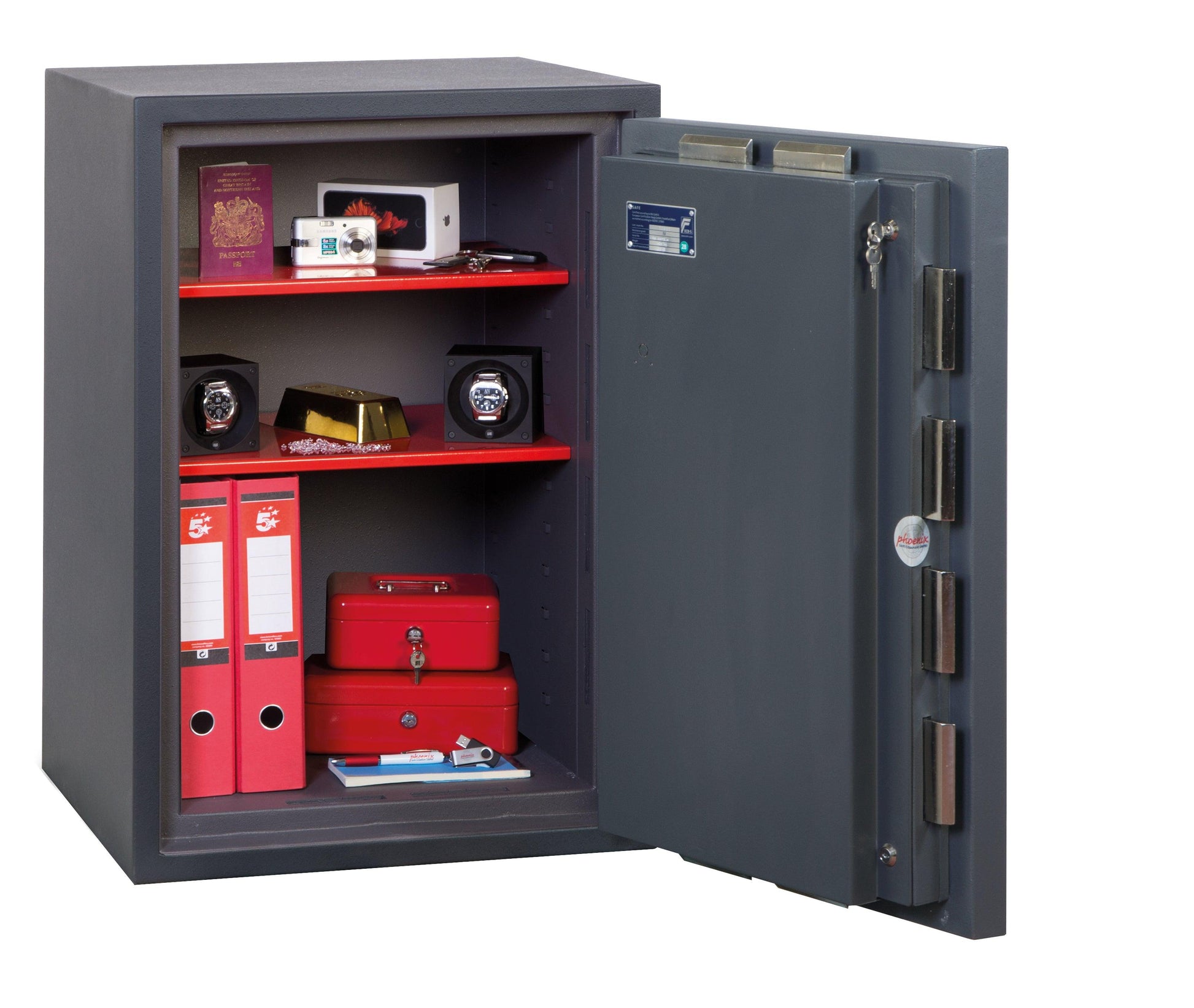 Phoenix Cosmos HS9073E Size 3 High Security Euro Grade 5 Safe with Electronic & Key Lock - Safe Fortress