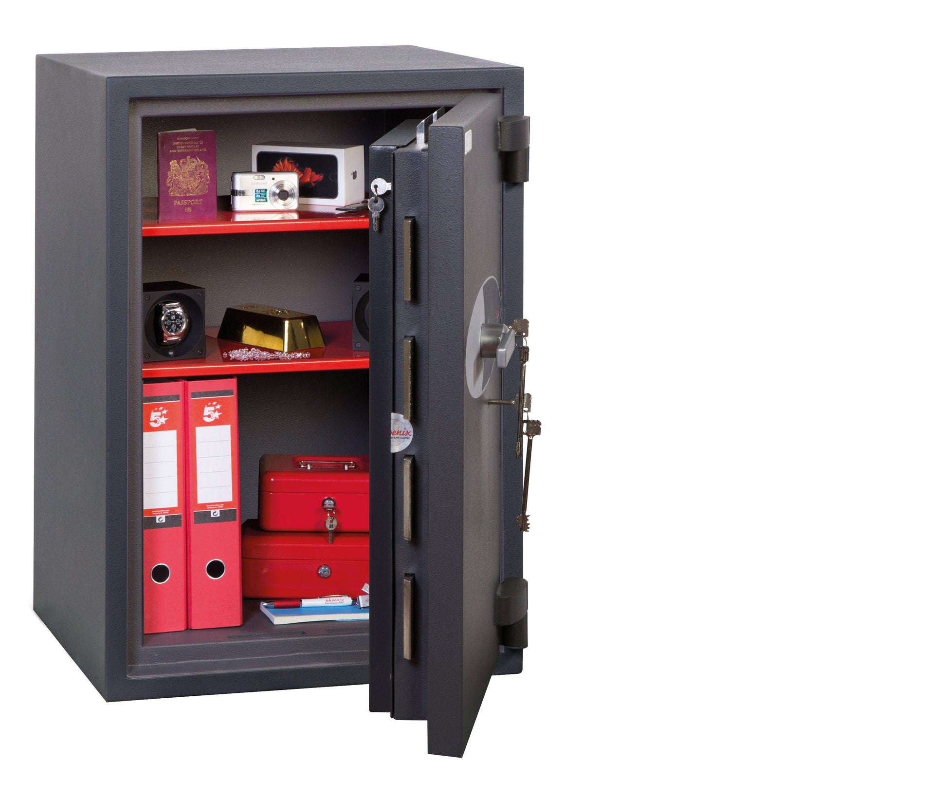 Phoenix Cosmos HS9073K Size 3 High Security Euro Grade 5 Safe with 2 Key Locks - Safe Fortress