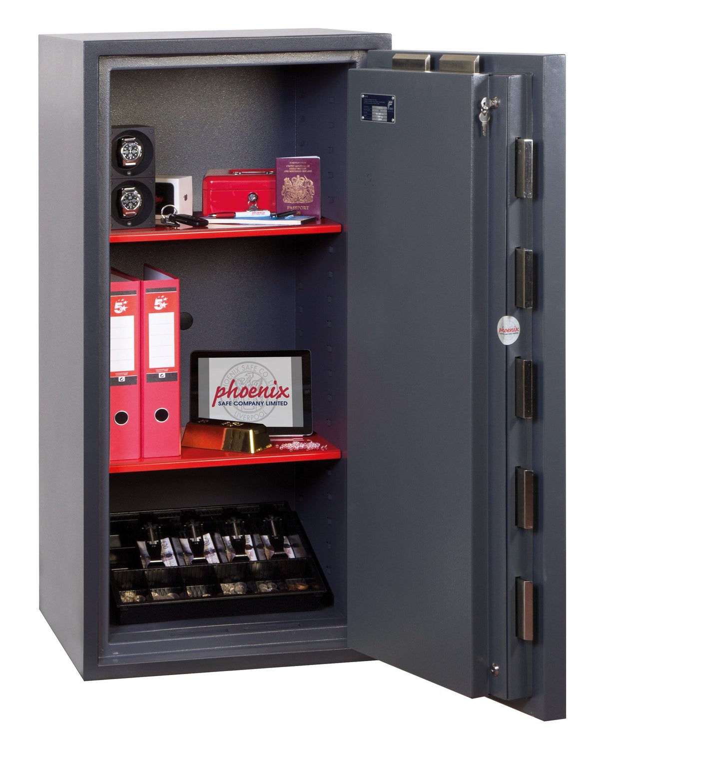 Phoenix Cosmos HS9074K Size 4 High Security Euro Grade 5 Safe with 2 Key Locks - Safe Fortress