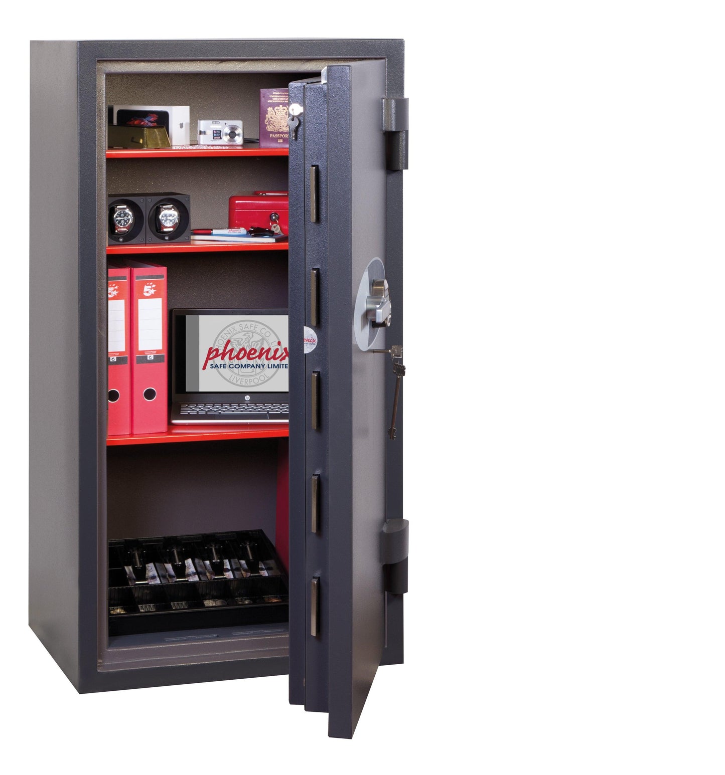 Phoenix Planet HS6075E Size 5 High Security Euro Grade 4 Safe with Electronic & Key Lock - Safe Fortress
