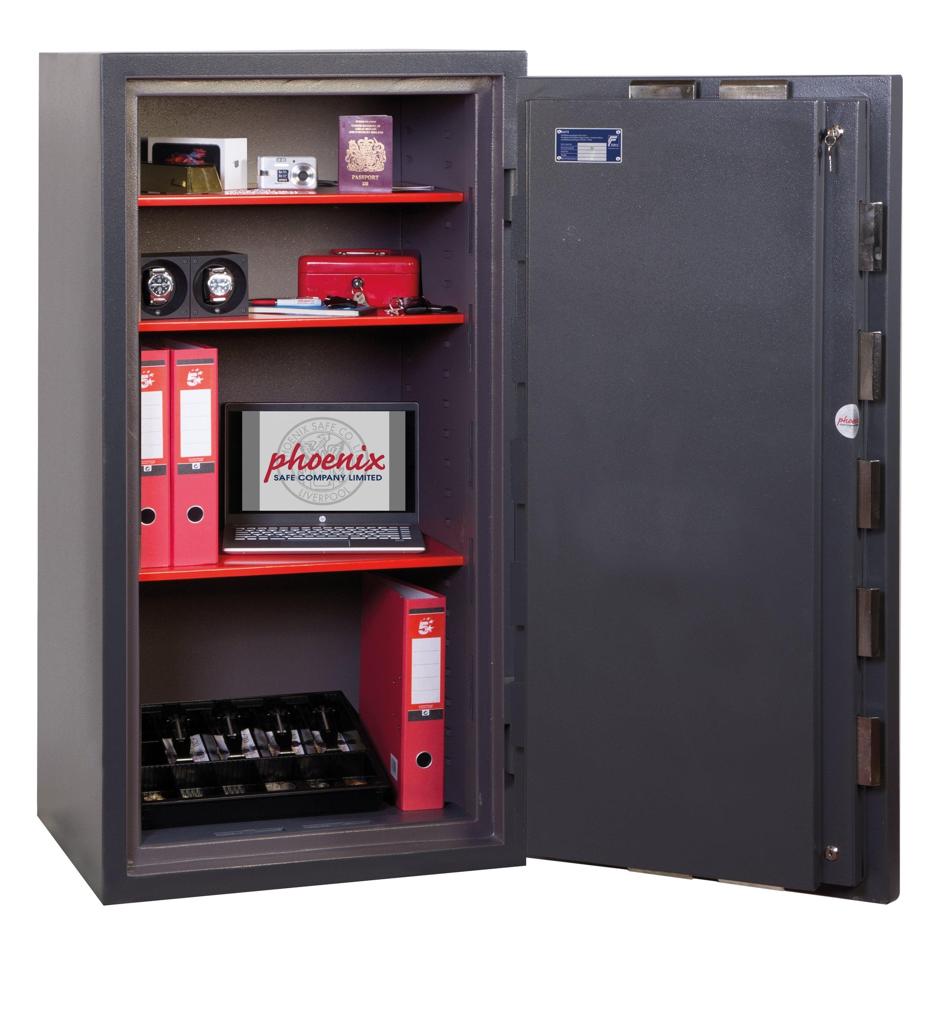 Phoenix Planet HS6075E Size 5 High Security Euro Grade 4 Safe with Electronic & Key Lock - Safe Fortress