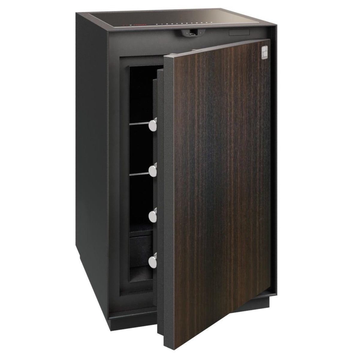 Phoenix Palladium LS8001EFO Luxury Fire Safe Size 1 Oak Wood Door with Touch Panel Keypad & Fingerprint Lock - Safe Fortress