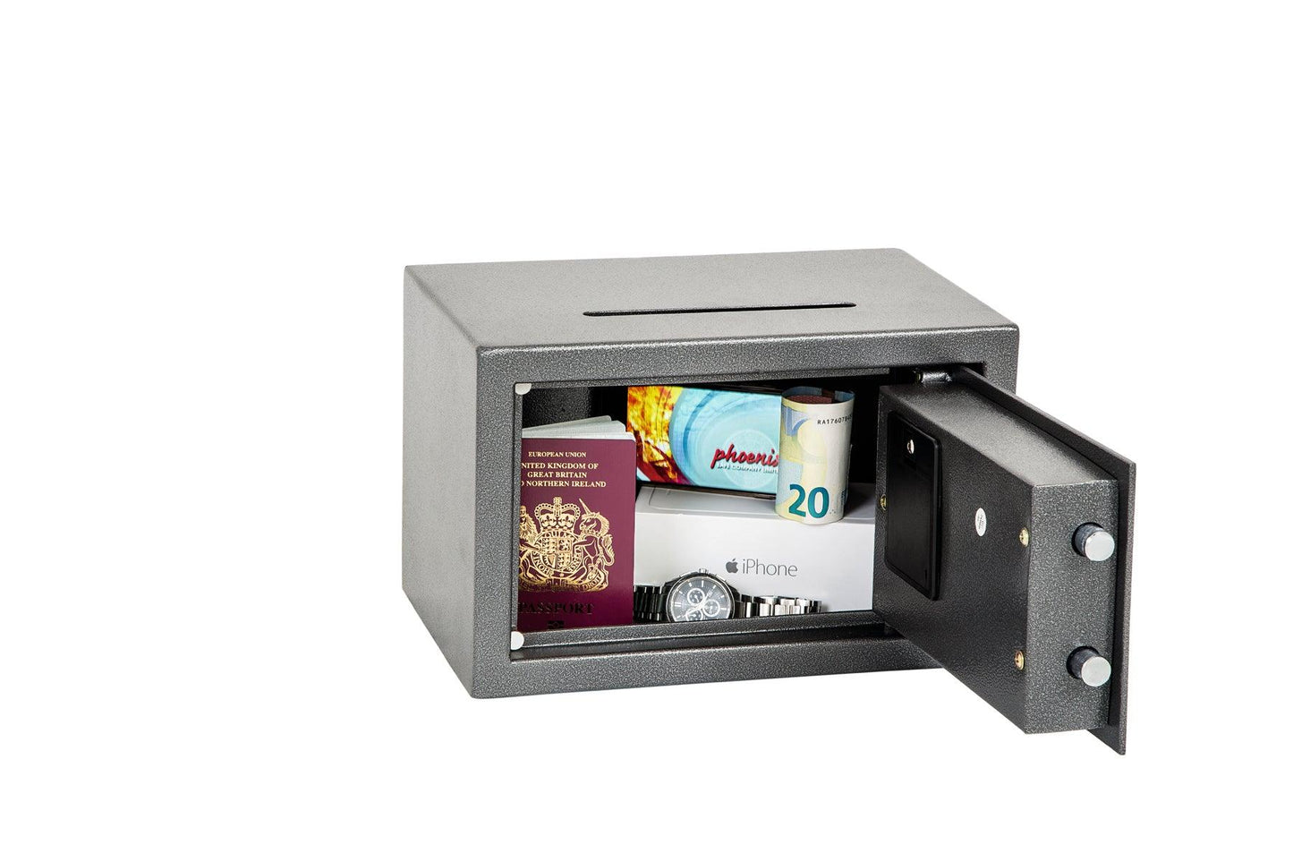 Phoenix Vela Deposit Home & Office SS0800 Security Safe with Electronic Lock - Safe Fortress