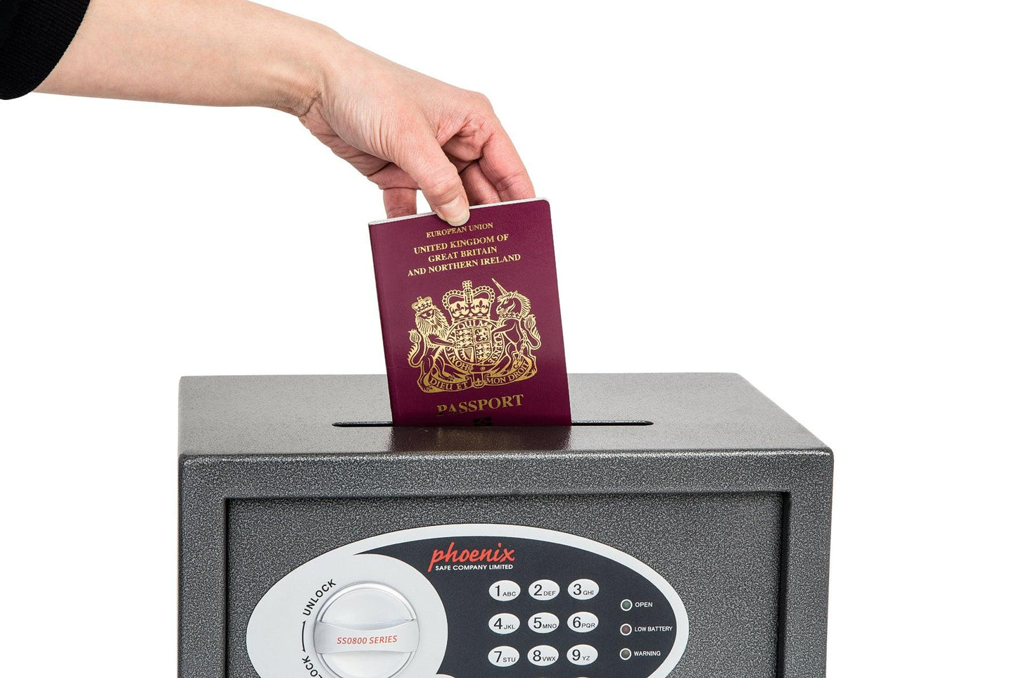 Phoenix Vela Deposit Home & Office SS0800 Security Safe with Electronic Lock - Safe Fortress