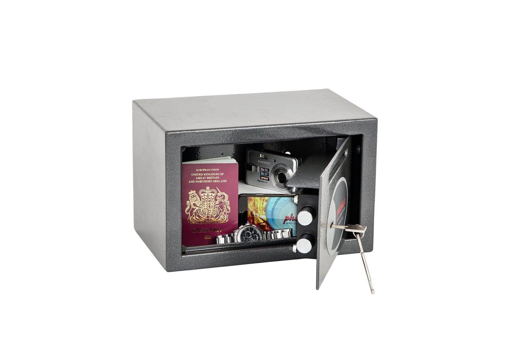 Phoenix Vela Deposit Home & Office SS0800 Security Safe with Key Lock - Safe Fortress