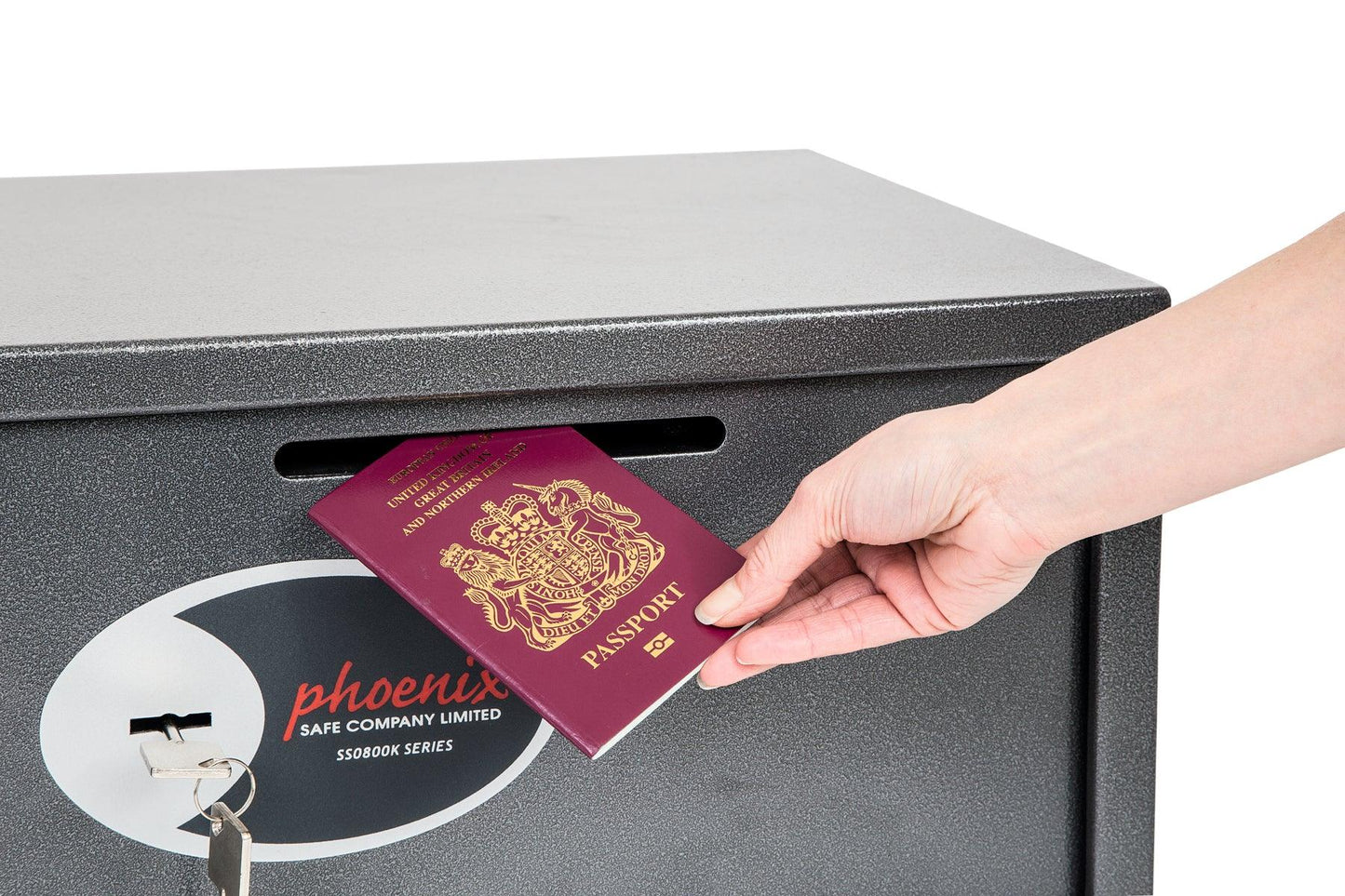 Phoenix Vela Deposit Home & Office SS0800 Security Safe with Key Lock - Safe Fortress