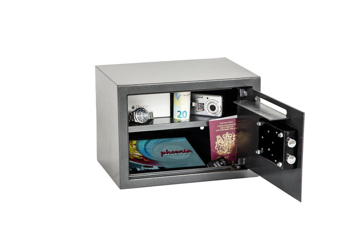 Phoenix Vela Deposit Home & Office SS0800 Security Safe with Key Lock - Safe Fortress