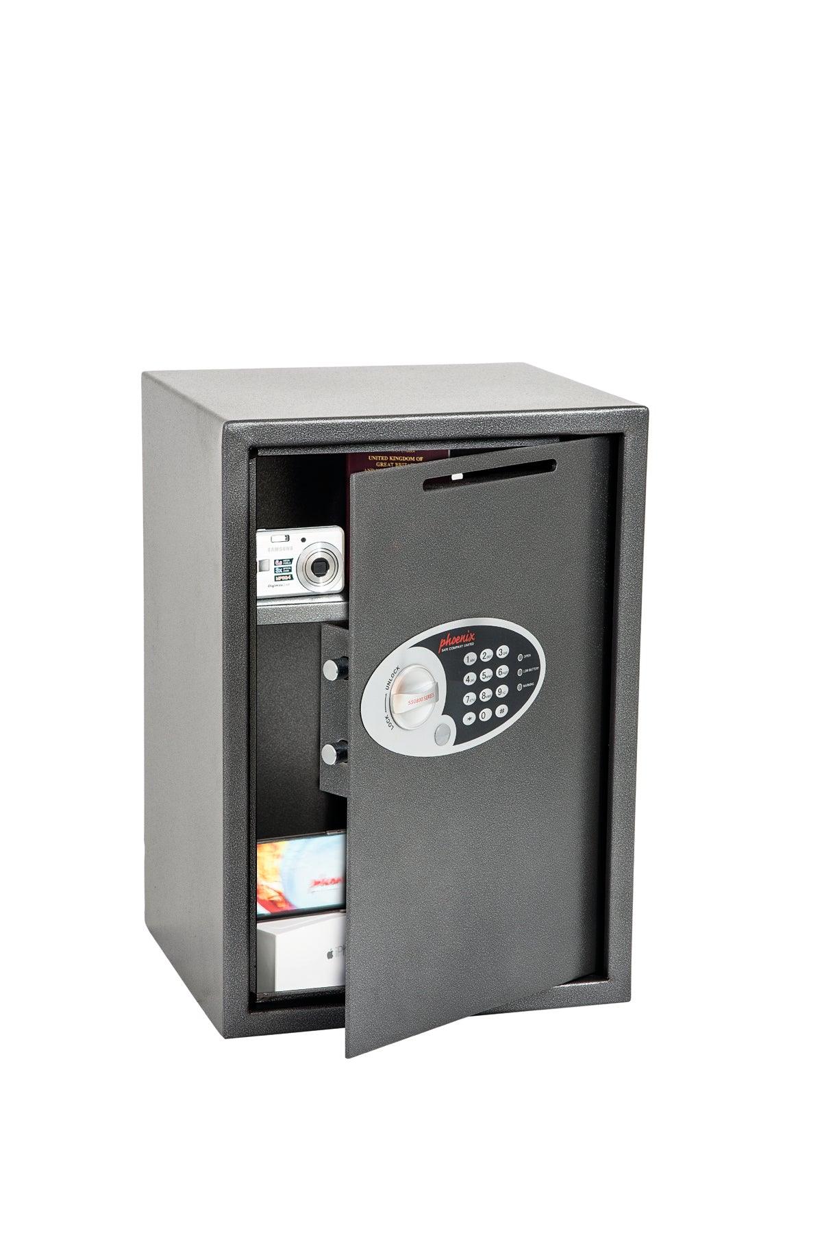 Phoenix Vela Deposit Home & Office SS0800 Security Safe with Electronic Lock - Safe Fortress