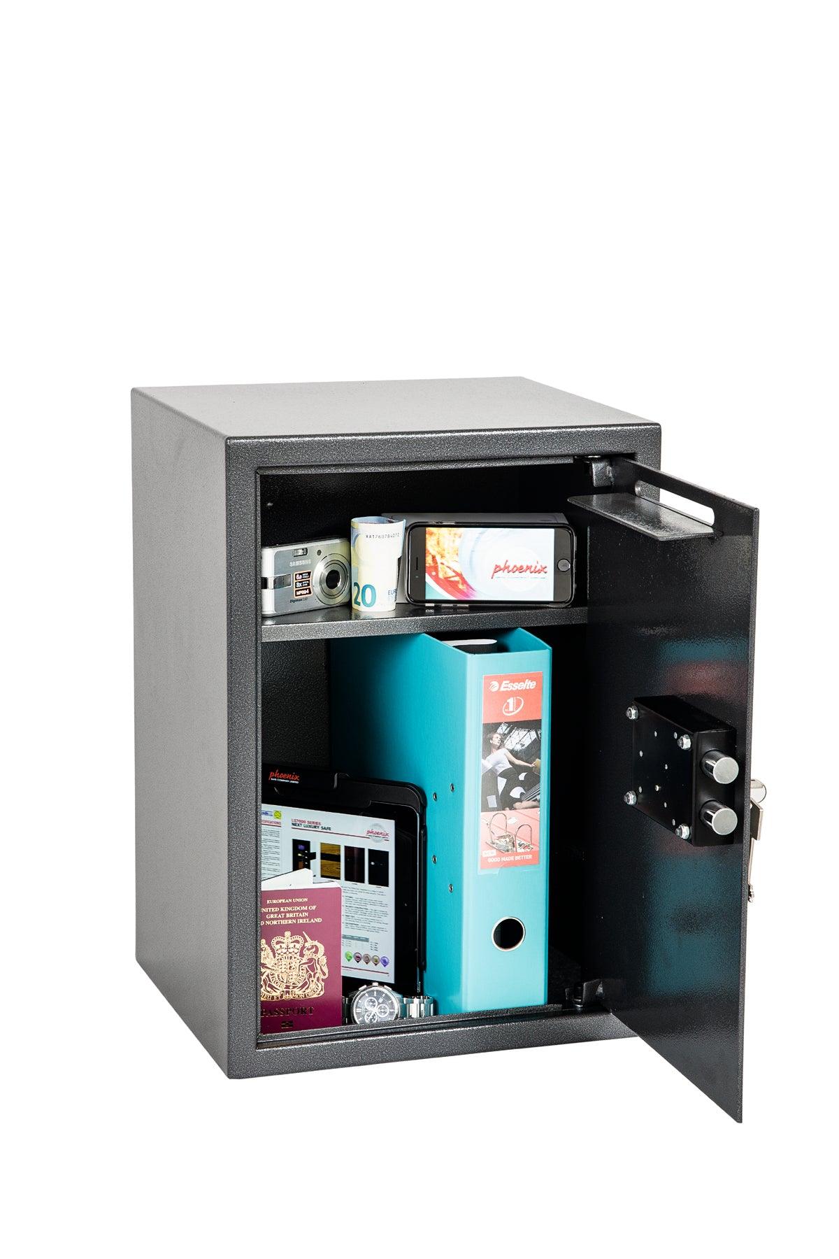 Phoenix Vela Deposit Home & Office SS0800 Security Safe with Key Lock - Safe Fortress