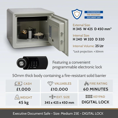 Chubbsafes EXECUTIVE - Electronic Lock Fire Safe