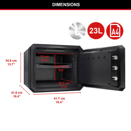 Master Lock 1 Hour Digital Large Water & Fireproof Safe