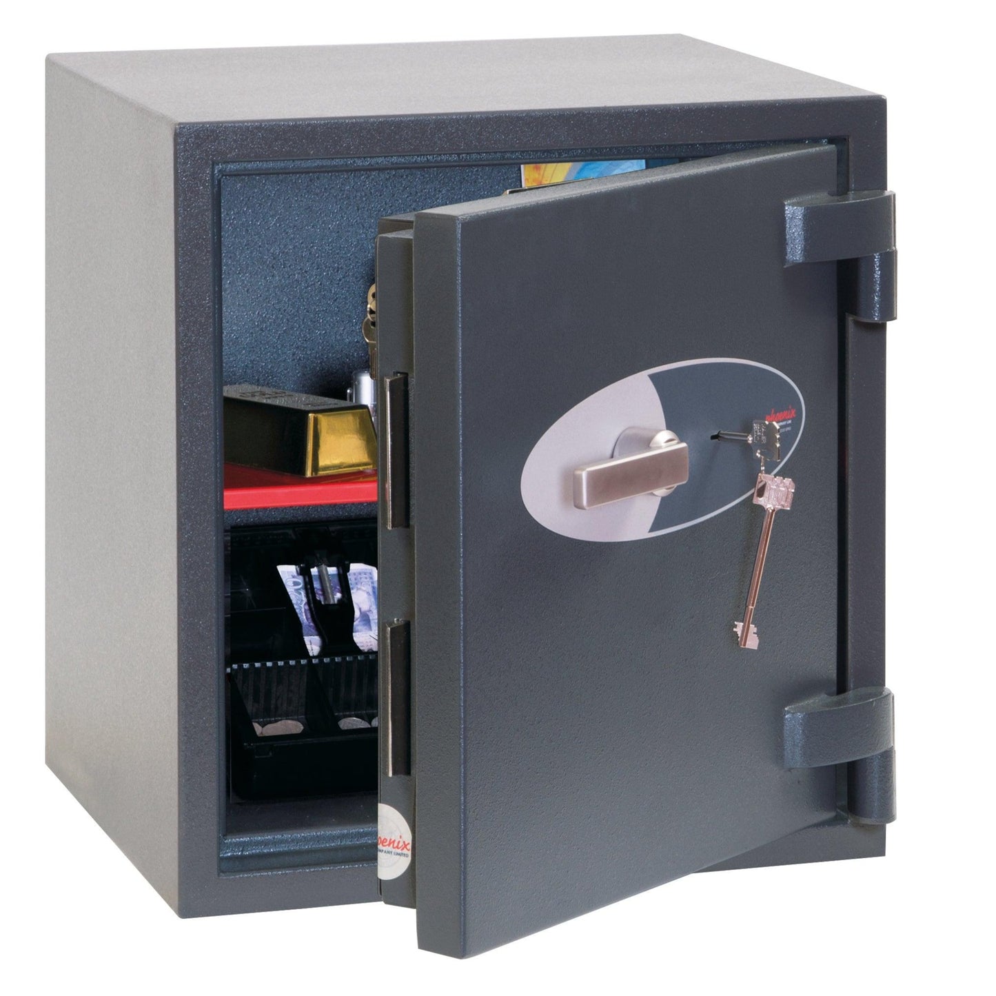 Phoenix Mercury HS2051K Size 1 High Security Euro Grade 2 Safe with Key Lock - Safe Fortress