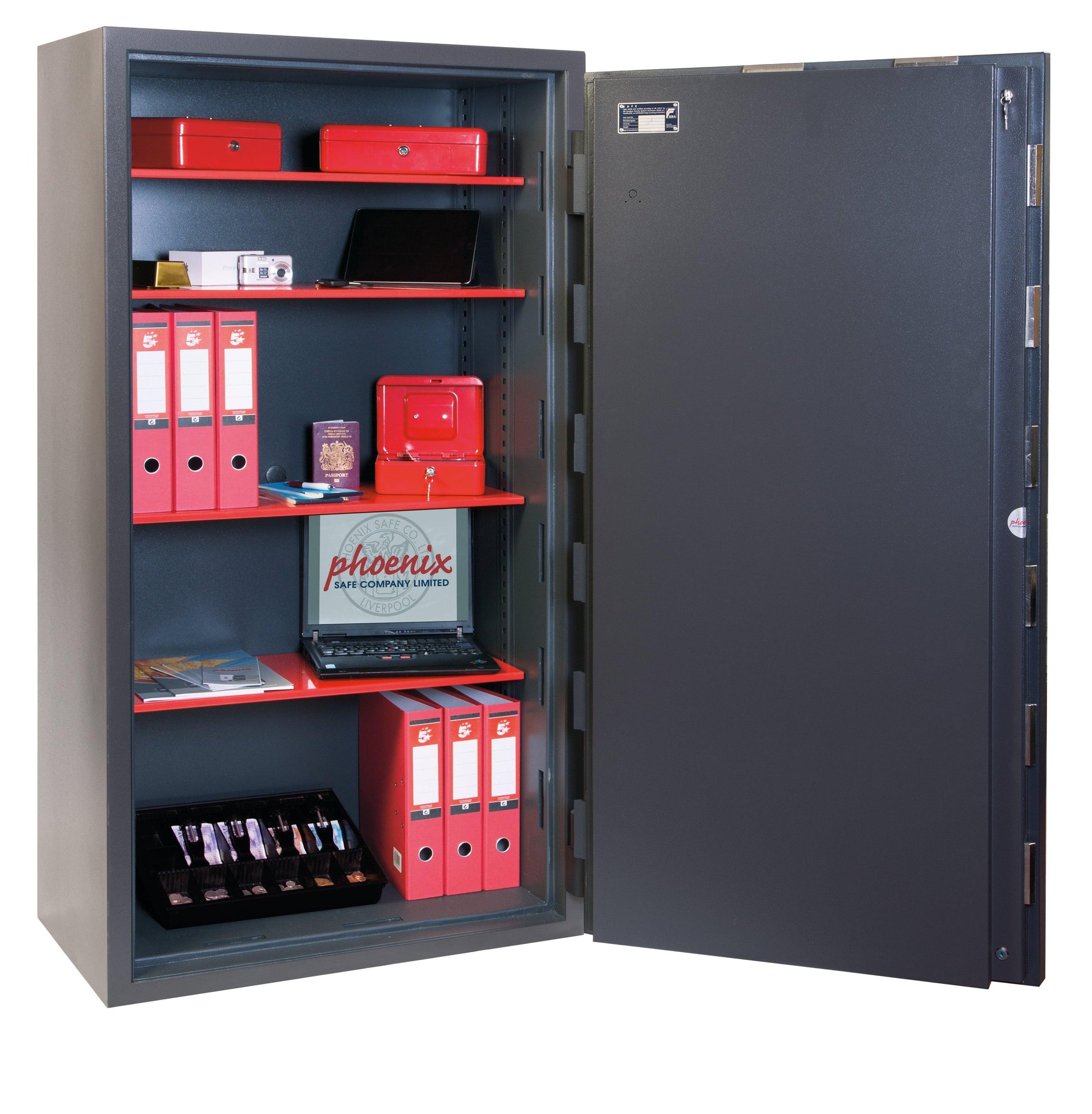 Phoenix Mercury HS2055K Size 5 High Security Euro Grade 2 Safe with Key Lock - Safe Fortress