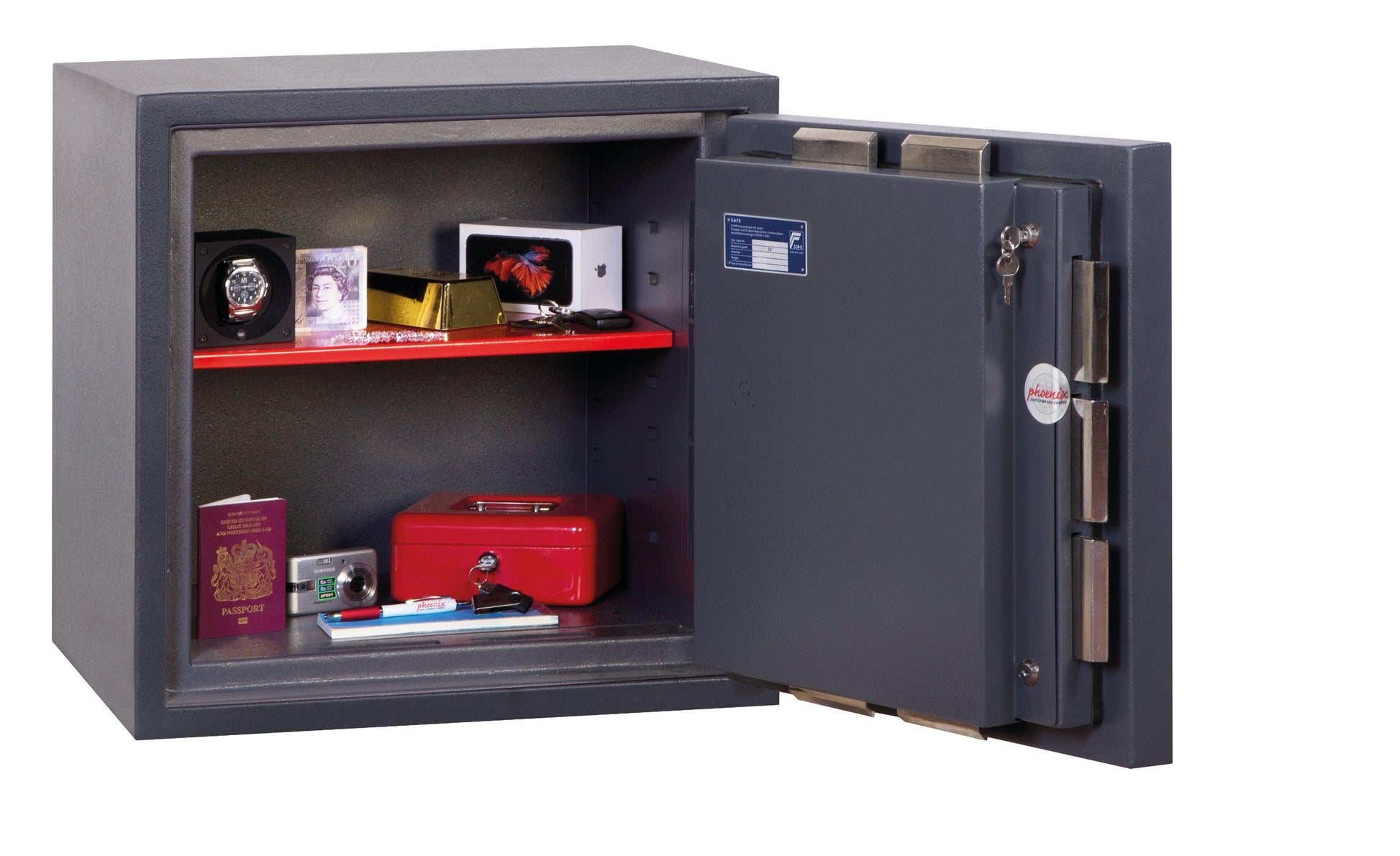 Phoenix Planet HS6071E Size 1 High Security Euro Grade 4 Safe with Electronic & Key Lock - Safe Fortress