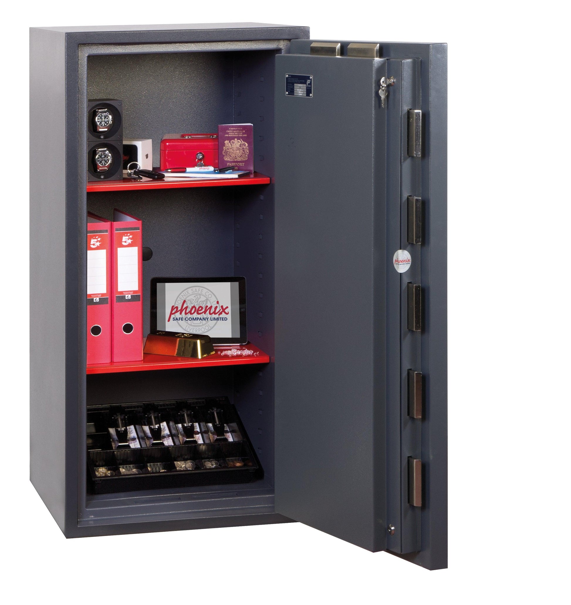 Phoenix Planet HS6074E Size 4 High Security Euro Grade 4 Safe with Electronic & Key Lock - Safe Fortress