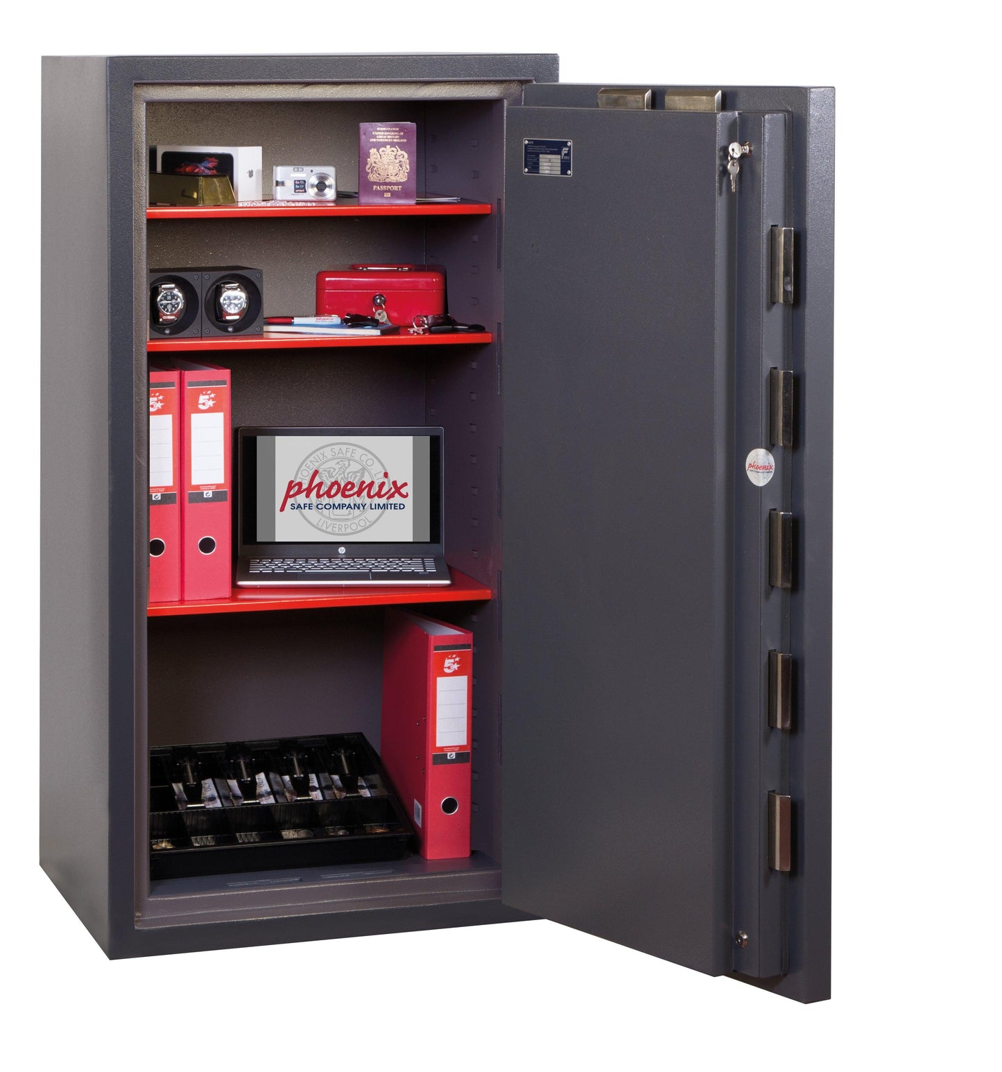 Phoenix Planet HS6075K Size 5 High Security Euro Grade 4 Safe with 2 Key Locks - Safe Fortress