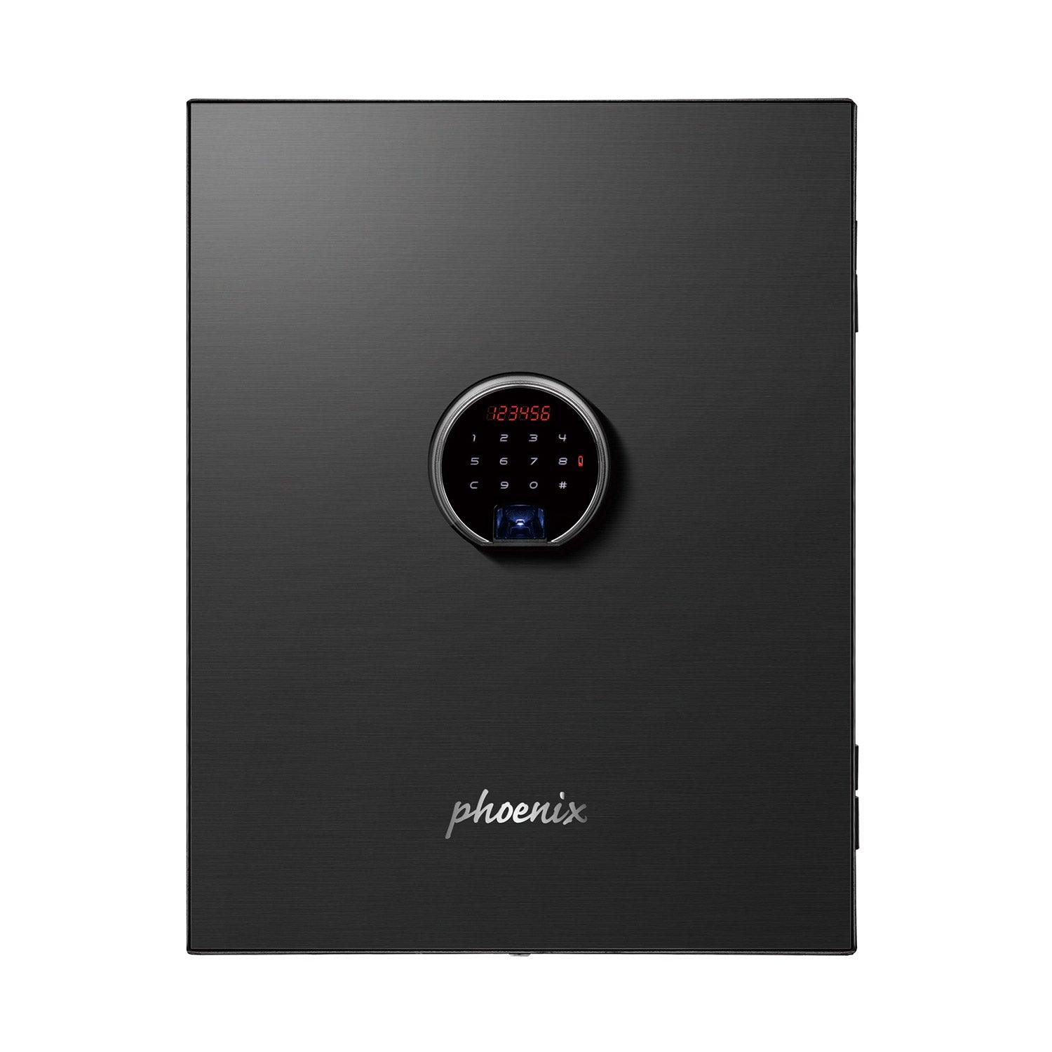 Phoenix Spectrum Plus LS6011FB Luxury Fire Safe With Black Door Panel + Fingerprint Lock - Safe Fortress