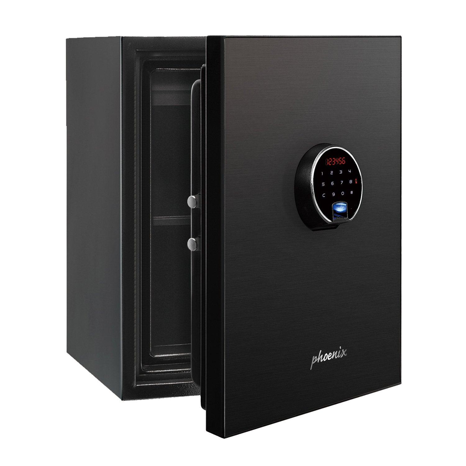 Phoenix Spectrum Plus LS6011FB Luxury Fire Safe With Black Door Panel + Fingerprint Lock - Safe Fortress