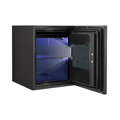 Phoenix Spectrum Plus LS6011FB Luxury Fire Safe With Black Door Panel + Fingerprint Lock - Safe Fortress